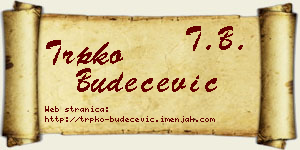 Trpko Budečević vizit kartica